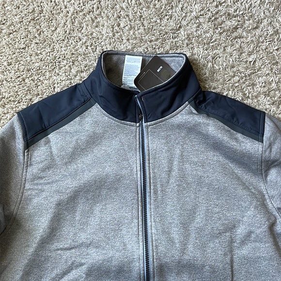 NWT Men’s Under Armour Gray/Navy Infrared Storm Zip Up Loose Jacket Size XL - Picture 3 of 8